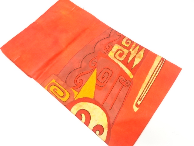 JAPANESE NAGOYA OBI / UNUSED / WOVEN ABSTRACT